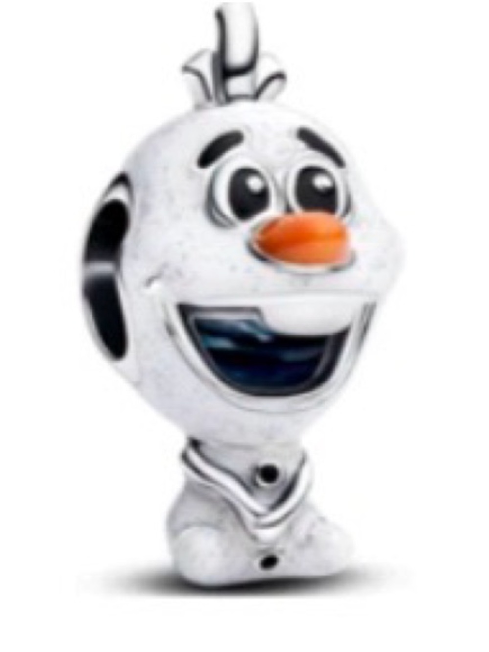 White Olaf Bird charm Chew with Orange Beak